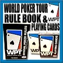 2 Decks of World Poker Tour Playing Cards with Official Poker Rule Book