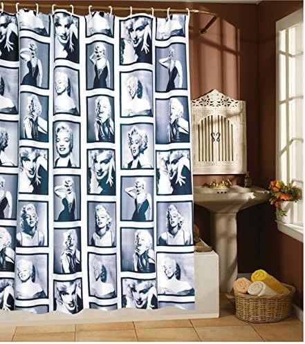 Catchvogue Waterproof Bathroom Fabric Shower Curtain, 180cm By180cm (Marilyn Monroe)