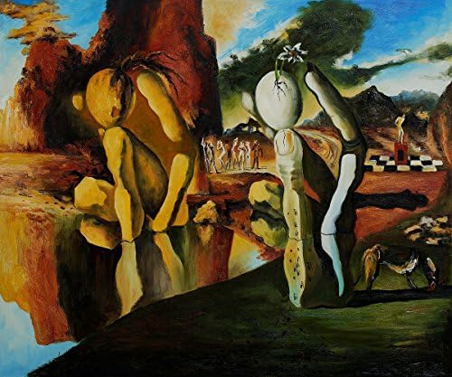 Bai Art-Metamorphosis of Narcissus by Salvador Dali Printed Oil Painting On Canvas Home Decoration Holiday Gift .