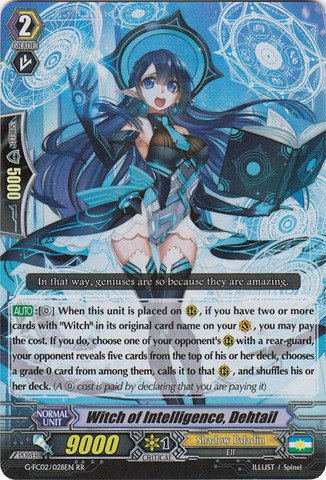 Cardfight!! Vanguard TCG - Witch of Intelligence, Dehtail (G-FC02/028EN) - Fighter's Collection 2015 Winter