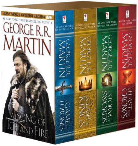 George R. R. Martin's A Game of Thrones 4-Book Boxed Set: A Game of Thrones, A Clash of Kings, A Storm of Swords, and A Feast for Crows (A Song of Ice and Fire)