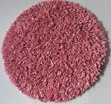 Premium Jersey T-Shirt Cotton Shag Rug 4 9 Round (PINK)
