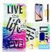 S6 Edge Case, S6 Edge Flip Case, Tradekmk(TM) Brand New Special Slim PU Leather Wallet Stand Protector Case Cover[Colored Drawing Pattern] For Samsung Galaxy S6 Edge [+Stylus+Screen Protector+Cleaning Cloth]-(Series-RE)