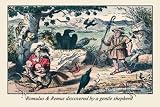 Canvas Print, Romulus and Remus Discovered by a Gentle Shepherd - 30 x 20