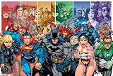 Posters: Justice League Poster - Generations, Batman, Superman, Wonder Woman, Green Lantern (36 x 24 inches)
