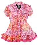 Baby Phat "Pointillist" Sheer Blouse (Sizes 2T - 4T) - pink tulip, 3t