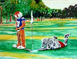 Auburn Painting - Scratch Golfer