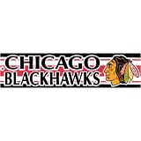 Chicago Blackhawks 11 x 3 Bumper Sticker by Chicago Blackhawks