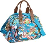 Oilily Painted Flowers Handbag OCB0108, Damen Henkeltasche, 33 x 10.5 x 23.5