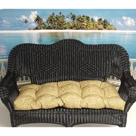 3-Piece Wicker Furniture Cushion Set - Bamboo Print from Furniture Cushions