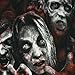 The Walking Dead Zombie Horde Men's T-Shirt, Black, X-Large