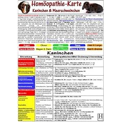 Hom�opathie-Karte f�r Kaninchen und Meerschweinchen DIN A5: Tierheilkunde Karte