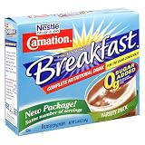 Carnation Instant Breakfast, Classic French Vanilla, No Sugar Added, 8-Count Packets (Pack of 4)