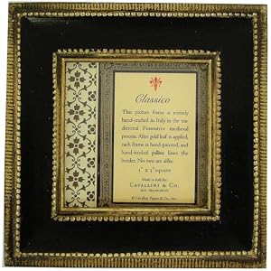 Cavallini Florentine Classico Painted Wood Black Picture Frame
