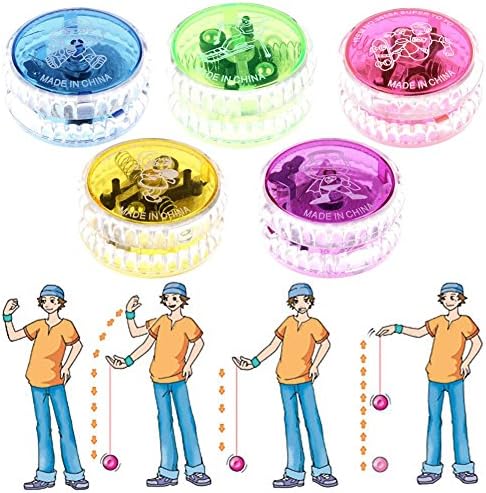 Sanheshun Flashing LED Glow Light Up YOYO Party Colorful Yo-Yo Toys For Kids Children Gift Random Color