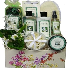 Jasmine Delights Spa Bath and Body Care Package Gift Basket