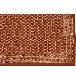 India Home D&eacute;cor Cotton Bed Sheet Block Print Twin Size (bssht677)