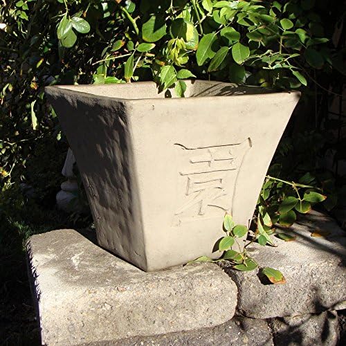 Designer Stone Designer Stone ''To Garden'' Orchid Pot, Sealed Concrete