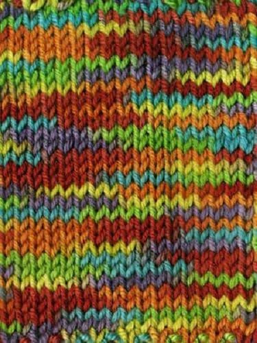 Ella Rae Cozy Soft Print Yarn 03 Yellow, Purple, Red, Teal Green