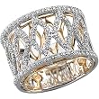 14K Two-Tone Gold Diamond Anniversary Band - 0.75 Ct.