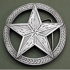 CELTIC KNOT STAR Belt Buckle Irish Gothic Ireland St. Patrick's Day