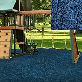 Swing set Playground Rubber Mulch 75 Cu.Ft. Pallet-Blue