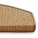 Stufenmatten aus Sisal mittelbraun,Maße: 26cm x 65 cm