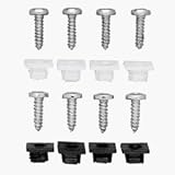 CUSTOM ACCESSORIES 93322 4PK WHT Licens Fastener