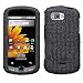 Sparkling Black Solid Color Premium Luxury Rhinestones Full Diamond Bling Samsung Moment M900 Snap on Cell Phone Case