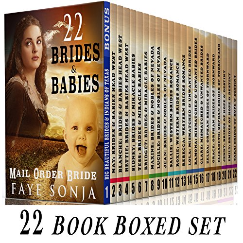 Mail Order Bride: 22 Book Boxed set :  22 Brides & Babies :CLEAN Western Historical Romance Series Bundle
