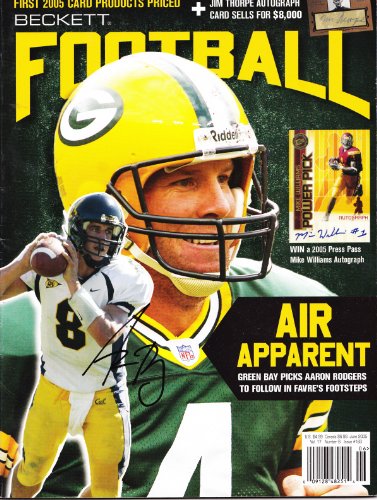 Aaron Rodgers signed autographed Beckett magazine Green Bay Packers