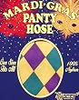 Adult Tri-Color Mardi Gras Pantyhose Tights