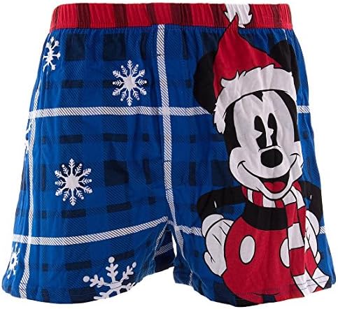 Briefly Stated Men's Mickey Mouse Plaid Knit Boxer