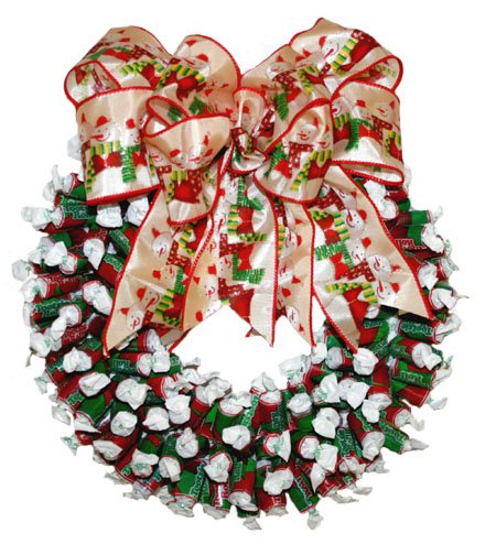 Christmas Edition Tootsie Rolls Candy Wreath - Limited Edition! by A Bountiful Harvest
