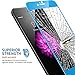F-color iPhone 6 Screen Protector, iPhone 6S Screen Protector, Ballistic Tempered Glass + Metal Frame to Full Coverage Maximum Screen Protection from Bumps Drops Scrapes 0.3mm 9H 2.5D HD, Blue