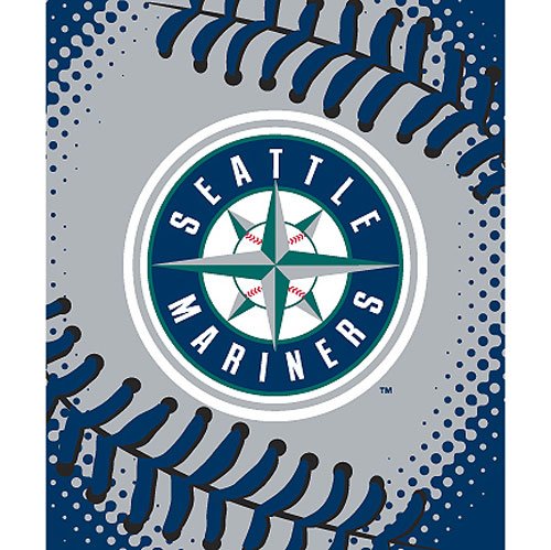 Northwest Seattle Mariners Big Stitch Royal Plush Raschel - Seattle Mariners One Size