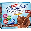 Carnation Breakfast Essentials, No Sugar Added Rich Milk Chocolate Powder, 8-Count Envelopes 64- 0.705 oz (20g) (Pack of 8)