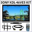 Sony Bravia® KDL-46VE5 46-inch 1080P 120HZ LCD TV + Accessory Kit