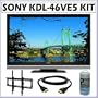 Sony Bravia� KDL-46VE5 46-inch 1080P 120HZ LCD TV + Accessory Kit