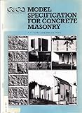Model specification for concrete masonry