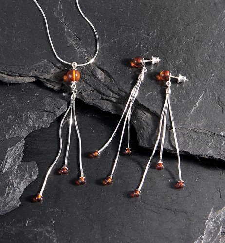 Click here to buy Authentic Amber Cascading Jewelry Set by BRAND NOT SPECIFIED.