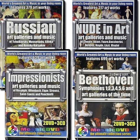 6DVDs + 9CDs Art and Music Complete MosaicDVD Collection
