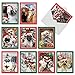 The Best Card Company - 10 Christmas Animal Cards with Envelopes - Boxed Assorted Season's Greetings, Holiday Set (4 x 5.12 Inch) - Holiday Animal Selfie M2373XSG