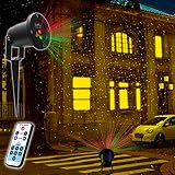 Star Laser Light Show, Decolighting Aluminum Alloy Laser Christmas Lights, Landscape Lighting with Remote Control for Outdoor