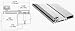C.R. LAURENCE 15083A CRL Satin Anodized 150 Series Heavy-Duty Full Surface Continuous Hinge