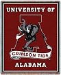 Univ of Alabama Crimson Tide - 69 x 48 Blanket/Throw - Alabama Crimson Tide