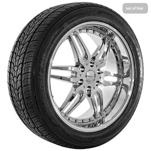 22 Inch Chrome 6135 Series Wheels Rims and Tires 