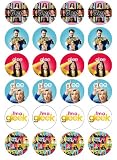 Glee Edible Wafer Paper Fairy/Cup Cake Toppers x 24 - Ideal for a Glee Party For Gleeks!
