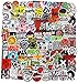 Band Stickers Pack Rock Roll Stickers Decals Laptop Cars Guitar Bumper Punk Classic Vinyl Waterproof Graffiti 100pcs