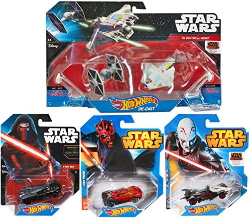 Star Wars Force Spaceship &amp; Car Set - Kylo Ren Darth Maul &amp; Inquisitor Ghost ship First Order Starships